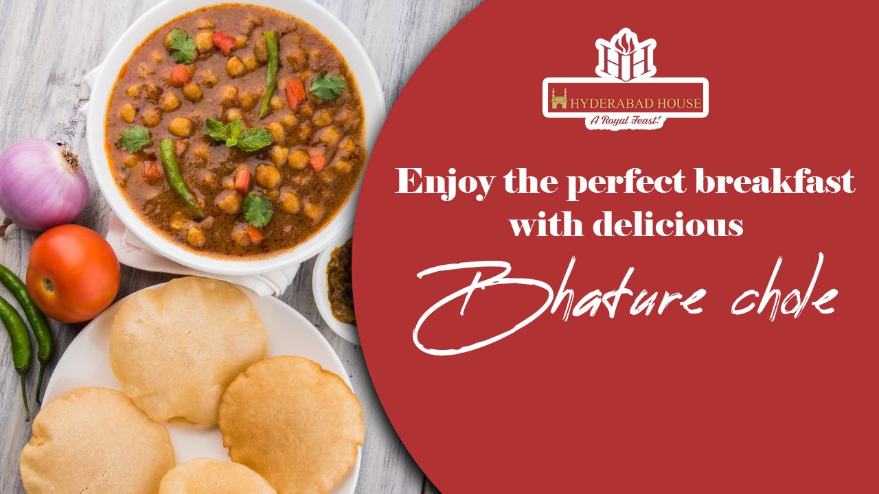 Enjoy the perfect breakfast with delicious bhature chole